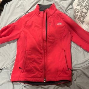 Hot Pink North Face Zip-up Jacket.